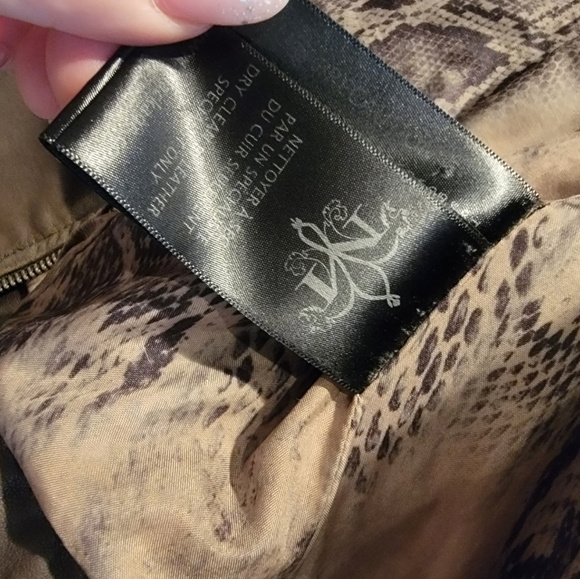 Aritzia Mackage Kenya Moto Leather Jacket, Authentic - Taupe - Picture 8 of 10